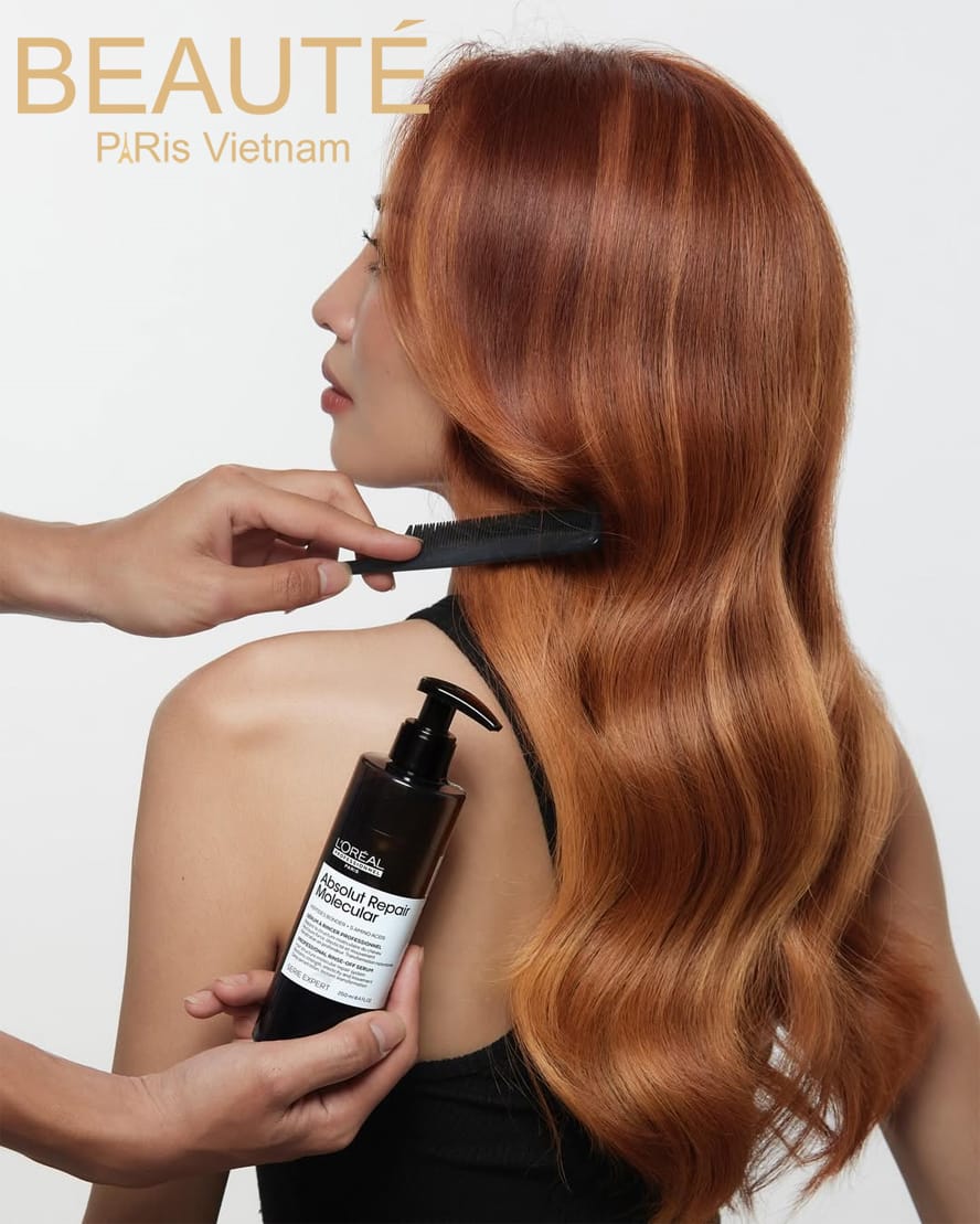 Dầu xả siêu phục hồi tóc hư tổn cấp phân tử L’Oréal Absolut Repair Molecular 250ml