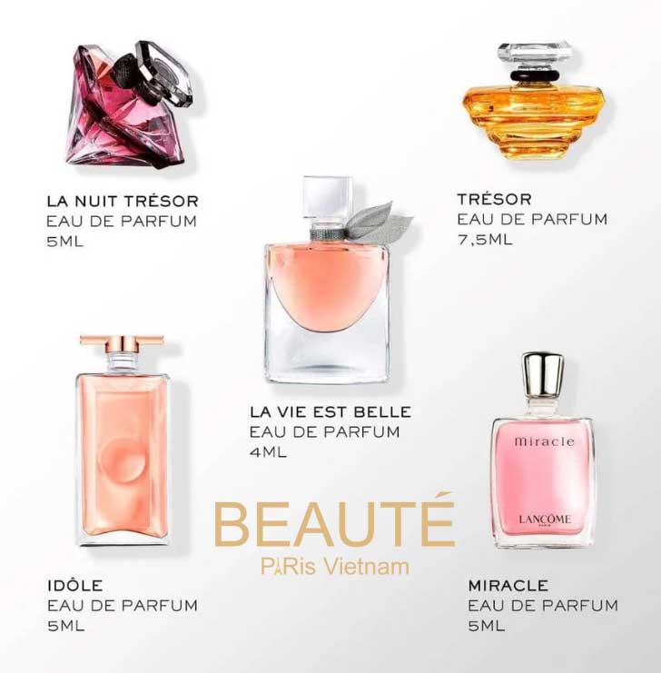 Bộ 5 nước hoa mini Lancôme Eau De Parfum