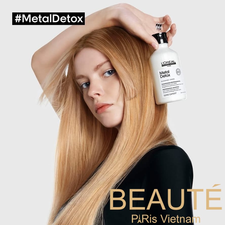 Dầu gội giúp thải độc kim loại tóc L’Oréal Metal Detox 300ml