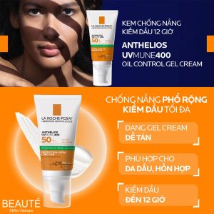 Kem chống nắng kiểm soát dầu La Roche-Posay Anthelios UV Mune 400 Spf 50+