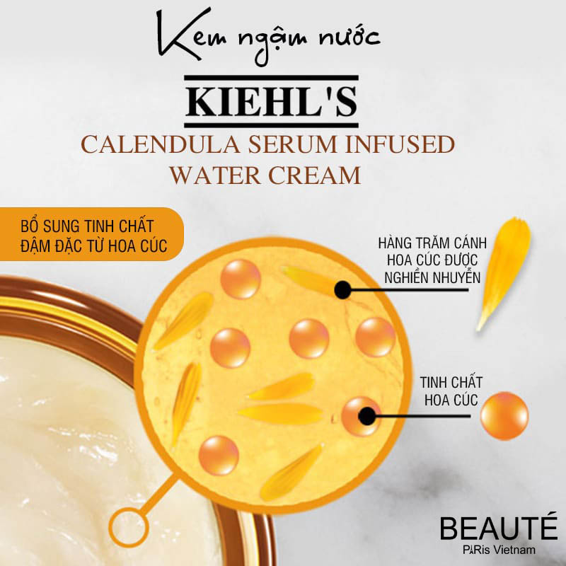 Kem dưỡng da hoa cúc Kiehl’s Calendula Serum Infused Water Cream 100ml 