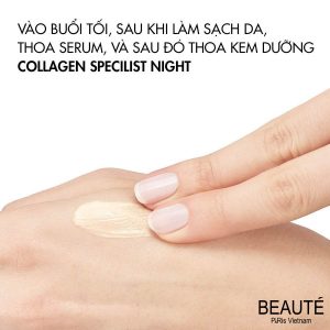 Kem dưỡng sáng da mờ thâm nám ban đêm Vichy Liftactiv Collagen Specialist Night 50ml 