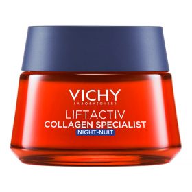 Kem dưỡng sáng da mờ thâm nám ban đêm Vichy Liftactiv Collagen Specialist Night 50ml