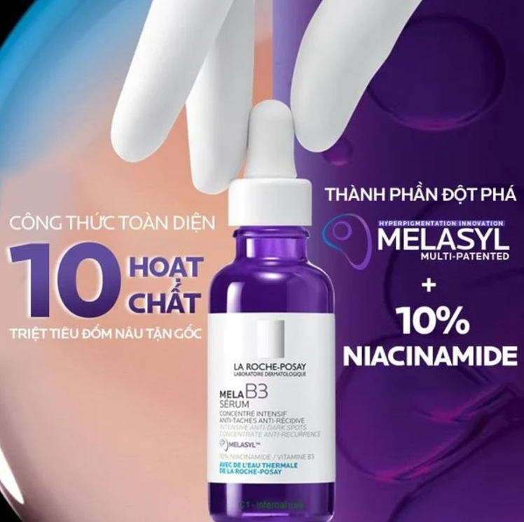 Serum giảm thâm nám dưỡng sáng da La Roche-Posay Mela B3 30ml