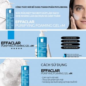 Sữa rửa mặt cho da dầu mụn nhạy cảm La Roche-Posay Effaclar 400ml