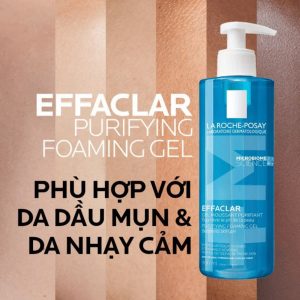 Sữa rửa mặt cho da dầu mụn nhạy cảm La Roche-Posay Effaclar 400ml 