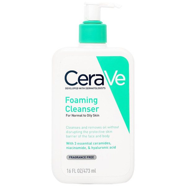 Sữa rửa mặt cho da thường và da dầu CeraVe Foaming Cleanser 473ml