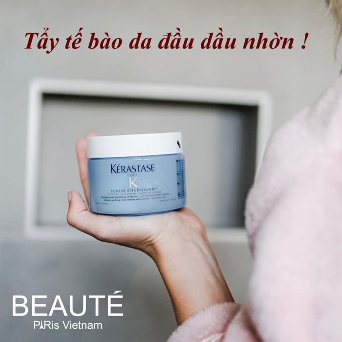 Tẩy tế bào chết da đầu dầu nhờn Kérastase Scrub Énergisant 250ml