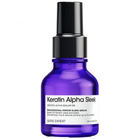 Serum thuần chay dưỡng tóc suôn mượt L’Oréal Keratin Alpha Sleek Mirror Sleek 50ml